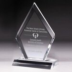 Buy 5" x 8 3/4" x 1/2" - Multi-Faceted Acrylic Award - Laser