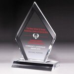 Buy 5" x 8 3/4" x 1/2" - Multi-Faceted Acrylic Award - Silkscreen