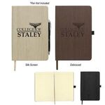 5" x 8" Woodgrain Look Notebook -  