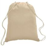 5.5 oz. Cotton Canvas Drawstring Backpack