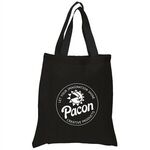 5.5 oz. Economy Cotton Canvas Tote Bag - Black