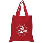 5.5 oz. Economy Cotton Canvas Tote Bag - Red