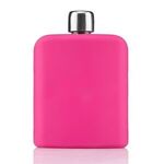 6 oz Glass Flask with Silicone -