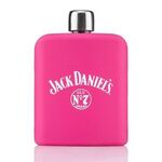 6 oz Glass Flask with Silicone -  