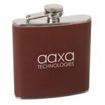 6 oz Leather Flask - Brown