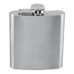 6 oz. Stainless Steel Flask - Silver