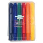 6-Piece Retractable Crayons In Case