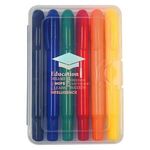 6-Piece Retractable Crayons In Case