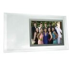 6 x 4 Horizontal Beveled Glass Frame - Clear-silver
