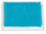 6- x 6- 220GSM Microfiber Cleaning Cloth in Clear PVC Case - Light Blue