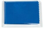 6- x 6- 220GSM Microfiber Cleaning Cloth in Clear PVC Case - Medium Royal Blue