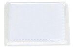 6- x 6- 220GSM Microfiber Cleaning Cloth in Clear PVC Case - Medium White