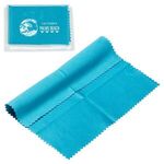 6- x 6- 220GSM Microfiber Cleaning Cloth in Clear PVC Case -  