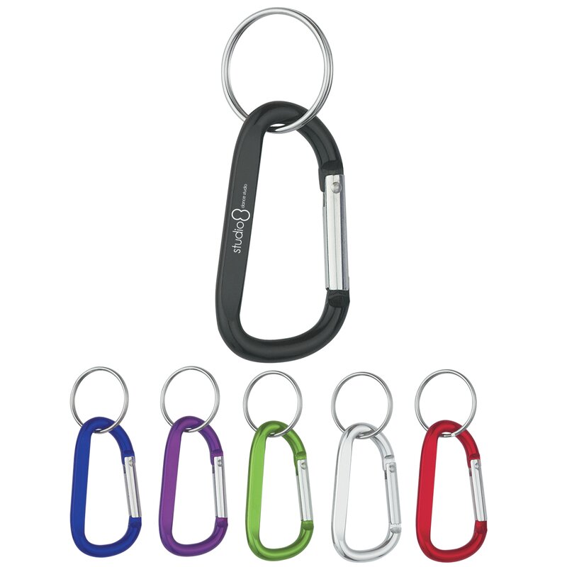 Main Product Image for Imprinted 6mm Carabiner With Split Ring