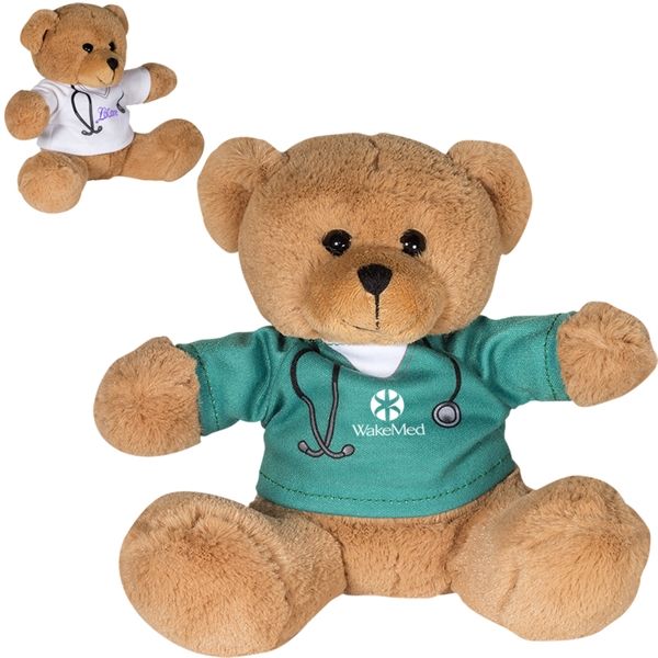 Main Product Image for Imprinted 7" Doctor Or Nurse Plush Bear
