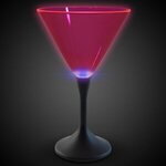 7 oz Neon LED Martini Glasses - Pink - Pink