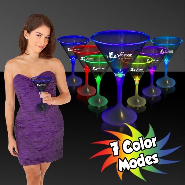 Main Product Image for Custom Printed Light Up LED Martini Glass 7 oz. 