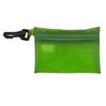 7 Piece Wellness Kit in Translucent Zipper Storage Pouch -  