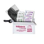 7 Piece Wellness Kit in Translucent Zipper Storage Pouch -  