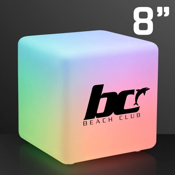 Main Product Image for Custom Printed Deco Light Cube 8" 