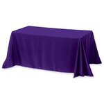 8 ft 4-Sided Throw Style Table Covers - Spot Color - Purple Grape 268c