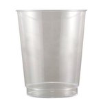 8 oz. Clear Polystyrene Plastic Cup - Clear