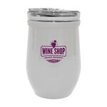 8 Oz. Glass And Stainless Steel Wine Tumbler -  