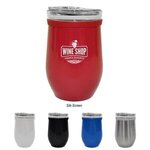 Buy 8 Oz Glass And Stainless Steel Wine Tumbler