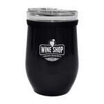 8 Oz. Glass And Stainless Steel Wine Tumbler -  