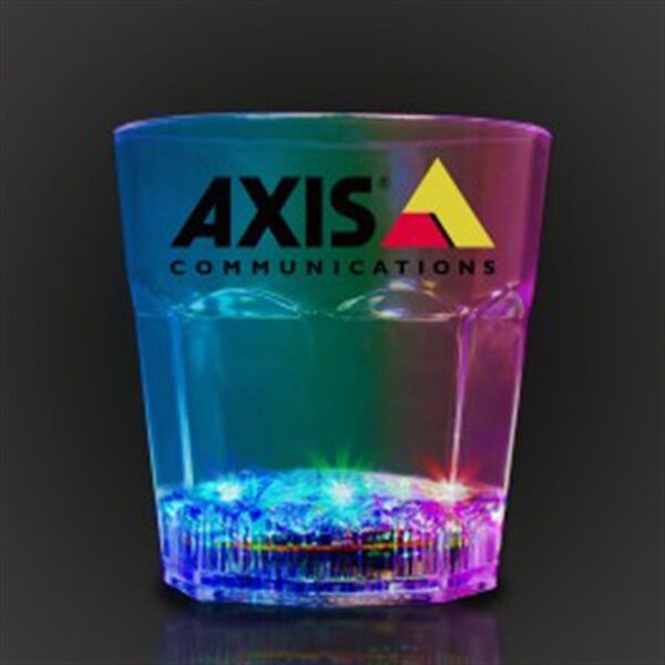 Main Product Image for 8 oz. Rocks Glass w/ Flashing LED Lights