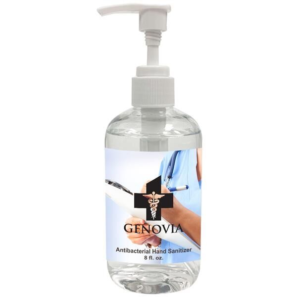 Main Product Image for 8 Oz. USA Made Gel Hand Sanitizer With Pump