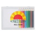 8-PIECE COLORED PENCIL ART SET IN CASE