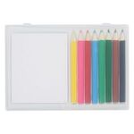 8-PIECE COLORED PENCIL ART SET IN CASE