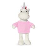 8.5" Plush Unicorn with T-Shirt - Pink