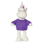 8.5" Plush Unicorn with T-Shirt - Purple