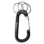 8mm Carabiner With Triple Split Ring -  