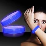 9" Deluxe Triple Wide Light Up Glow Bracelet - Blue