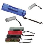 9 LED Metal Flashlight -  