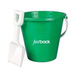 9" Pails with Shovel - Green