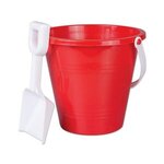 9" Pails with Shovel - Red