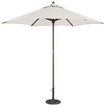 9 WOOD LOOK MARKET UMBRELLA - Natural