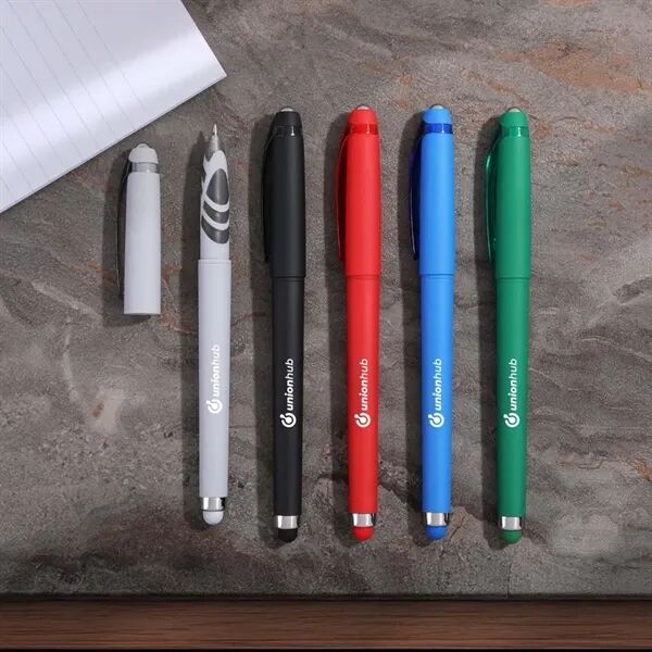 Main Product Image for Custom Printed Rocklin Velvet Touch VC Stylus Gel Pen