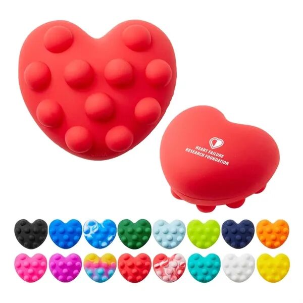 Main Product Image for Custom Logo Heart Push Pop Ball