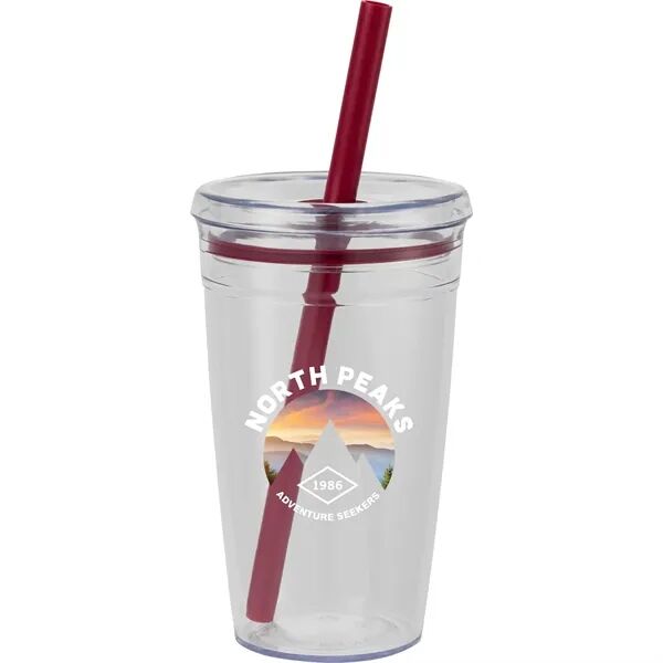 Main Product Image for Imprinted Anna Recycled Acrylic Tumbler w/ Straw 15oz