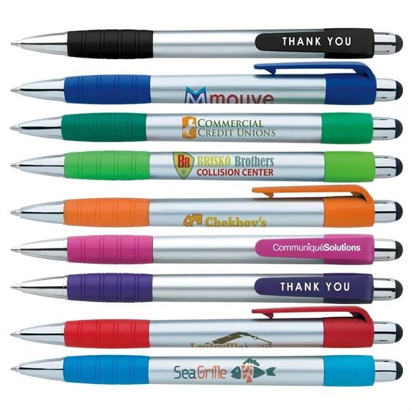 Main Product Image for Custom Printed Silver Element Stylus Pen