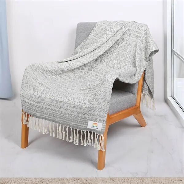 Main Product Image for Custom Printed reGen rPET Woven Throw Blanket