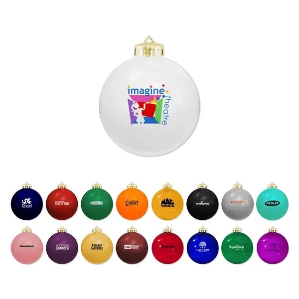 Main Product Image for Custom USA-Made Round Glossy Shatterproof Ornament 3 1/4"