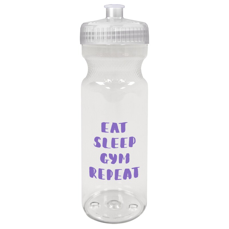 Main Product Image for Custom Printed Poly-Clear (TM) Fitness Bottle USA Made 28 Oz