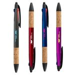 Buy Custom Printed 3 Color Pen w/ Cork Grip