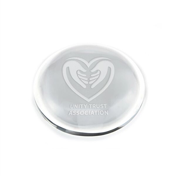 Main Product Image for Laser Etched Thin Dome Paperweight